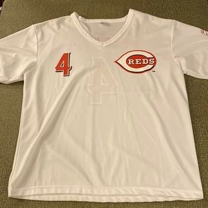 Men’s Cincinnati Reds White Jersey Phillips #4